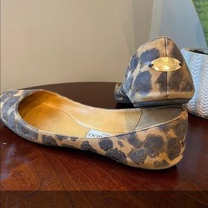 Jimmy Choo animal print 38.5 flats